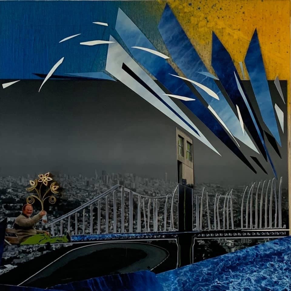 A Joyful Perspective on Simplicity Reneé Marie Photomontage & Acrylic on wood, 2018 10”l X 10”w $30.00